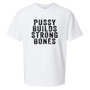 Pussy Builds Strong Bones Sueded Cloud Jersey T-Shirt