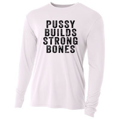 Pussy Builds Strong Bones Cooling Performance Long Sleeve Crew