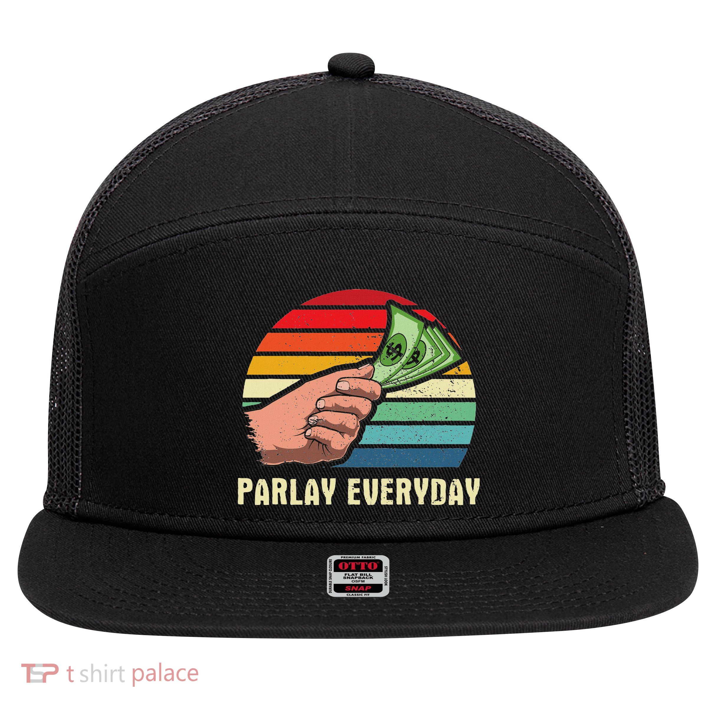 Parlay Betting Sports Betting Draft Picks Fantasy Football 7 Panel Mesh Trucker Snapback Hat