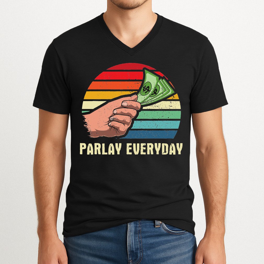 Parlay Betting Sports Betting Draft Picks Fantasy Football V-Neck T-Shirt