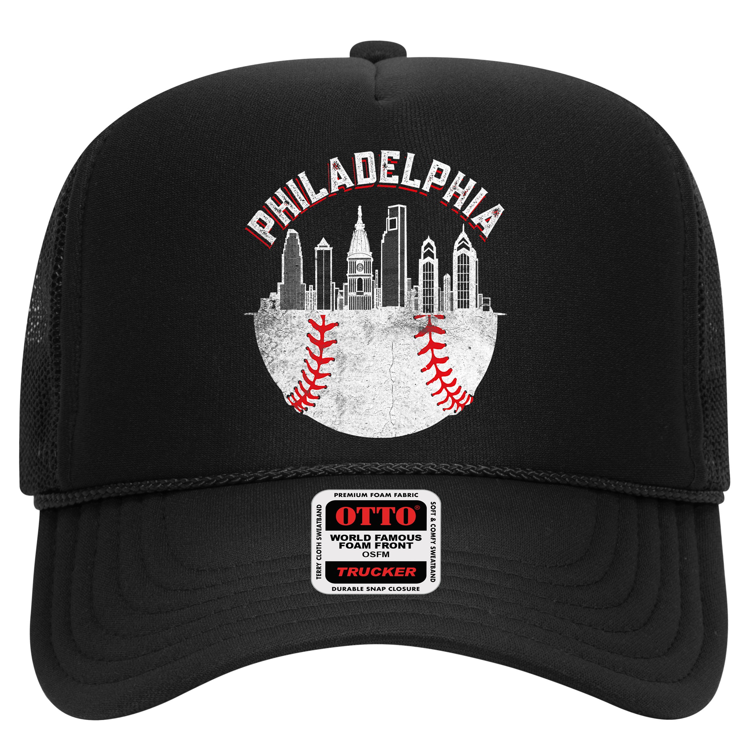 Philadelphia Baseball Skyline Retro Philly Cityscap Hat