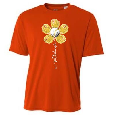 Pittsburgh Baseball Sunflower Sport Lover Cooling Performance Crew T-Shirt