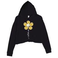 Pittsburgh Baseball Sunflower Sport Lover Crop Fleece Hoodie