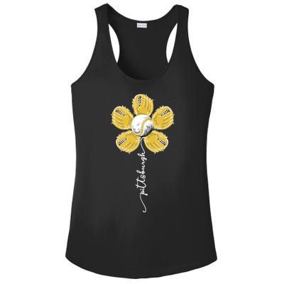 Pittsburgh Baseball Sunflower Sport Lover Ladies PosiCharge Competitor Racerback Tank