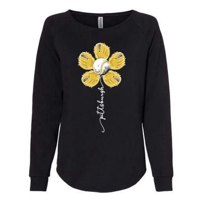 Pittsburgh Baseball Sunflower Sport Lover Womens California Wash Sweatshirt