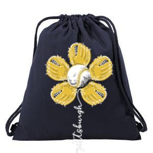 Pittsburgh Baseball Sunflower Sport Lover Drawstring Bag