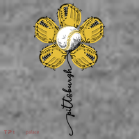 Pittsburgh Baseball Sunflower Sport Lover 7-Panel Snapback Hat