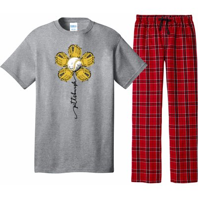 Pittsburgh Baseball Sunflower Sport Lover Pajama Set