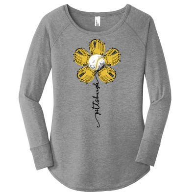 Pittsburgh Baseball Sunflower Sport Lover Women's Perfect Tri Tunic Long Sleeve Shirt