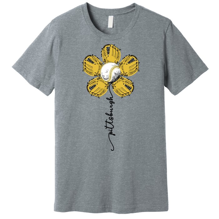 Pittsburgh Baseball Sunflower Sport Lover Premium T-Shirt