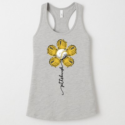 Pittsburgh Baseball Sunflower Sport Lover Womens Tank Top