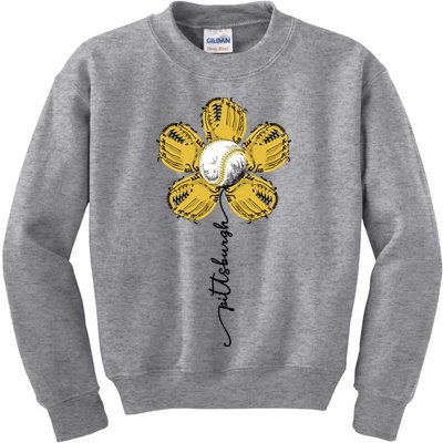 Pittsburgh Baseball Sunflower Sport Lover Kids Sweatshirt