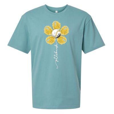 Pittsburgh Baseball Sunflower Sport Lover Sueded Cloud Jersey T-Shirt