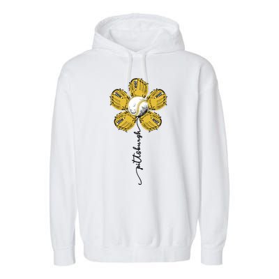 Pittsburgh Baseball Sunflower Sport Lover Garment-Dyed Fleece Hoodie