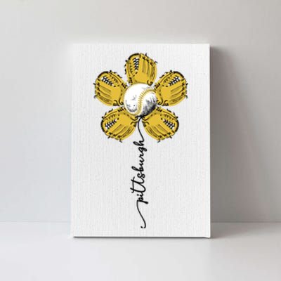 Pittsburgh Baseball Sunflower Sport Lover Canvas