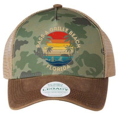 Passagrille Beach Souvenir Florida Reminder Legacy Tie Dye Trucker Hat