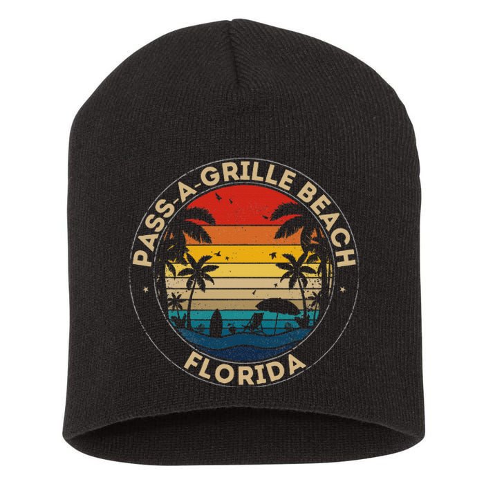 Passagrille Beach Souvenir Florida Reminder Short Acrylic Beanie