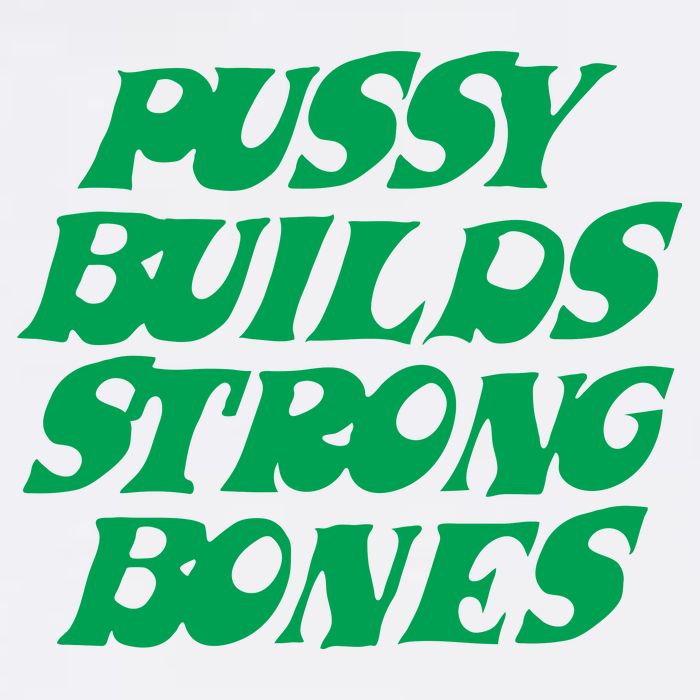 Pussy Builds Strong Bones Flat Bill Trucker Hat
