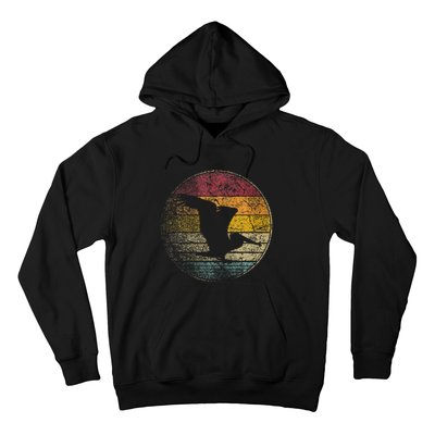 Pelican Bird Sun Retro Vintage 80s Gift Beach Tropical Hoodie