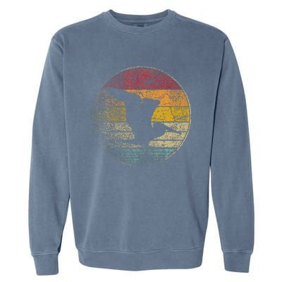 Pelican Bird Sun Retro Vintage 80s Gift Beach Tropical Garment-Dyed Sweatshirt