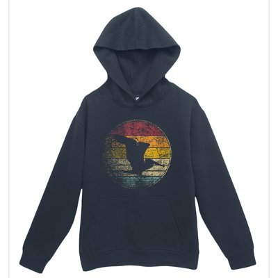 Pelican Bird Sun Retro Vintage 80s Gift Beach Tropical Urban Pullover Hoodie