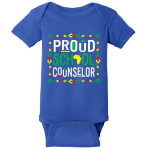 Proud Black School Counselor National School Counseling Week Cool Gift Baby Bodysuit