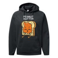 Peanut Butter Toast Matching Halloween Couples Him And Her Performance Fleece Hoodie