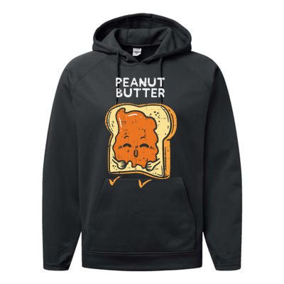 Peanut Butter Toast Matching Halloween Couples Him And Her Performance Fleece Hoodie