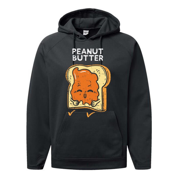 Peanut Butter Toast Matching Halloween Couples Him And Her Performance Fleece Hoodie