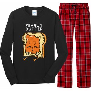 Peanut Butter Toast Matching Halloween Couples Him And Her Long Sleeve Pajama Set