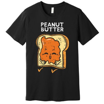 Peanut Butter Toast Matching Halloween Couples Him And Her Premium T-Shirt