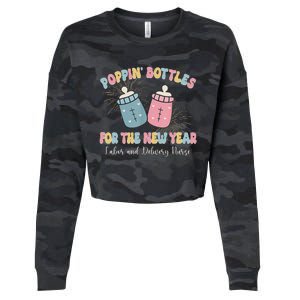 Poppin Bottles The Labor And Delivery Crew New Years 2025 Cropped Pullover Crew