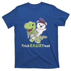 Polar Bear Trick Rawr Treat Mummy TRex Polar Bear Halloween Cool Gift T-Shirt