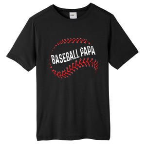 Papa Baseball Tee Grandson Funny Idea For Grandpa Tall Fusion ChromaSoft Performance T-Shirt