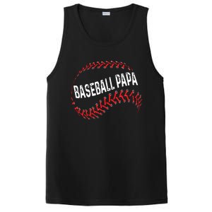 Papa Baseball Tee Grandson Funny Idea For Grandpa PosiCharge Competitor Tank