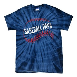 Papa Baseball Tee Grandson Funny Idea For Grandpa Tie-Dye T-Shirt