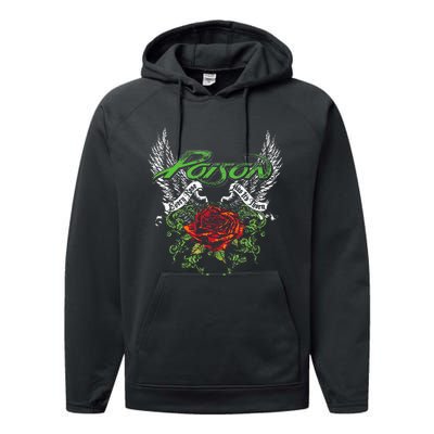 P.O.I.S.O.N Band Thorns & Wings Performance Fleece Hoodie