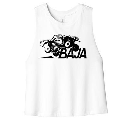 Prerunner Baja Trophy Truck Off Road Women's Racerback Cropped Tank