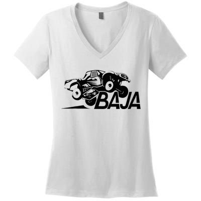 Prerunner Baja Trophy Truck Off Road Women's V-Neck T-Shirt