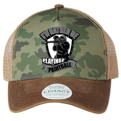 Paint Balling Tee I'd Rather Be Playing Paintball Legacy Tie Dye Trucker Hat