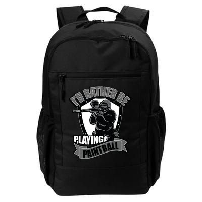 Paint Balling Tee I'd Rather Be Playing Paintball Backpack