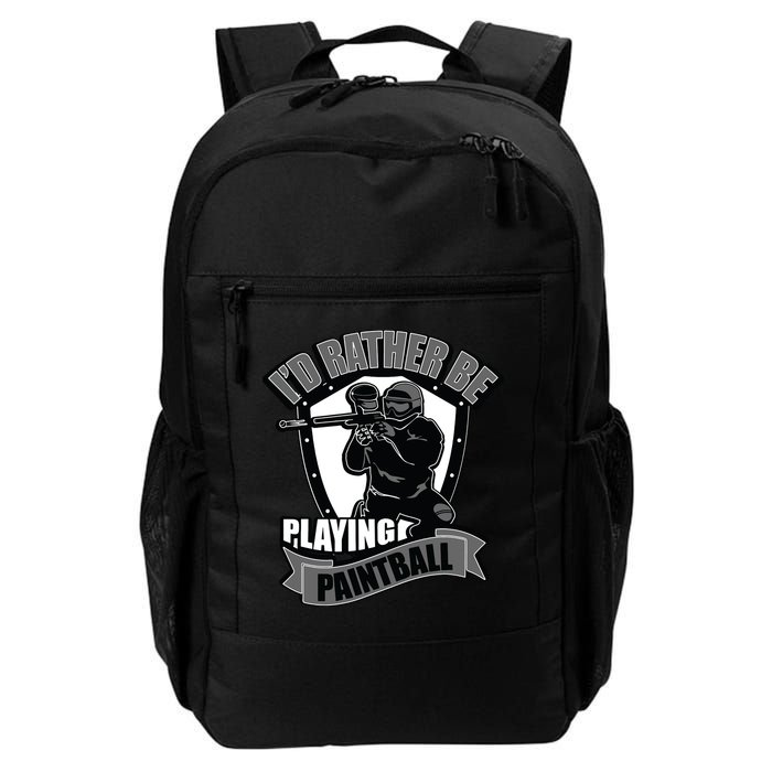 Paint Balling Tee I'd Rather Be Playing Paintball Backpack