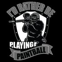 Paint Balling Tee I'd Rather Be Playing Paintball Backpack