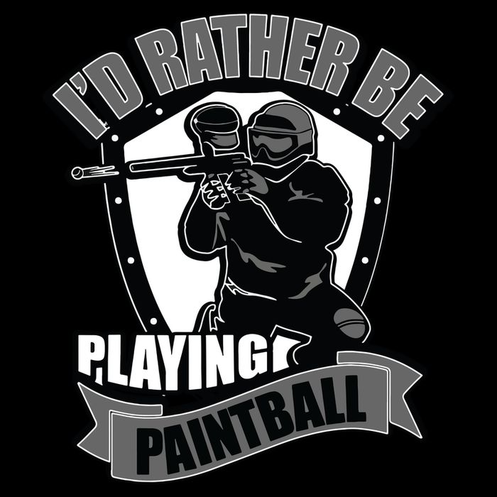 Paint Balling Tee I'd Rather Be Playing Paintball Backpack