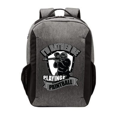 Paint Balling Tee I'd Rather Be Playing Paintball Vector Backpack