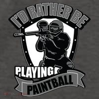 Paint Balling Tee I'd Rather Be Playing Paintball Vector Backpack
