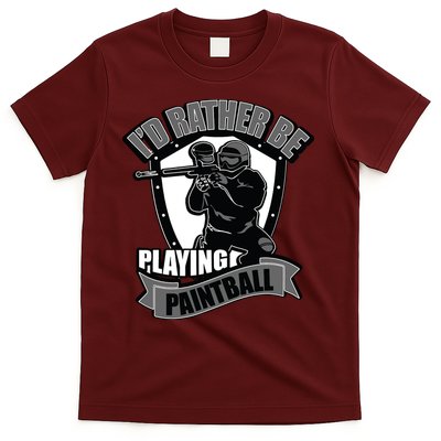 Paint Balling Tee I'd Rather Be Playing Paintball T-Shirt