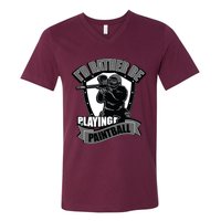 Paint Balling Tee I'd Rather Be Playing Paintball V-Neck T-Shirt