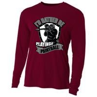 Paint Balling Tee I'd Rather Be Playing Paintball Cooling Performance Long Sleeve Crew