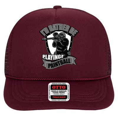 Paint Balling Tee I'd Rather Be Playing Paintball Trucker Hat